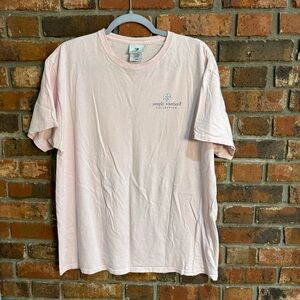 Simply Southern Collection womens nurse life graphic short sleeve t-shirt pink L